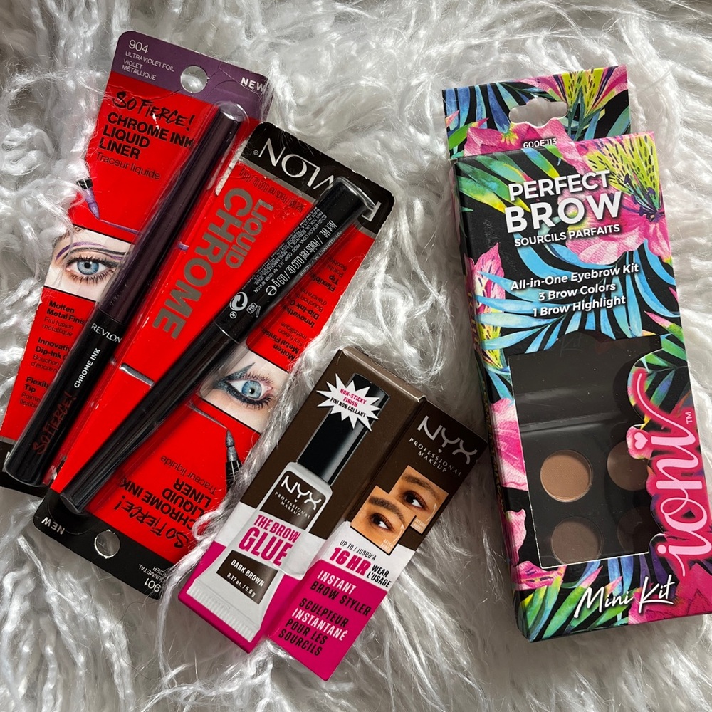 NEW Bundle - Perfect Brow Mini Kit, glue and liquid chrome- bundle